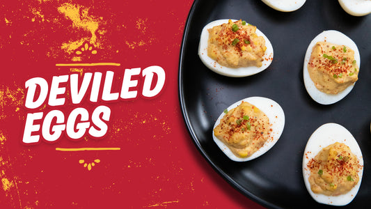 Hatch Red Chile Deviled Eggs Recipe
