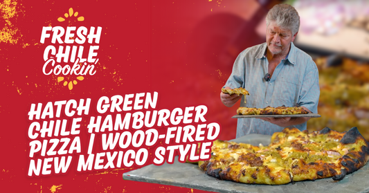 Hatch Green Chile Hamburger Pizza | Wood-Fired New Mexico Style