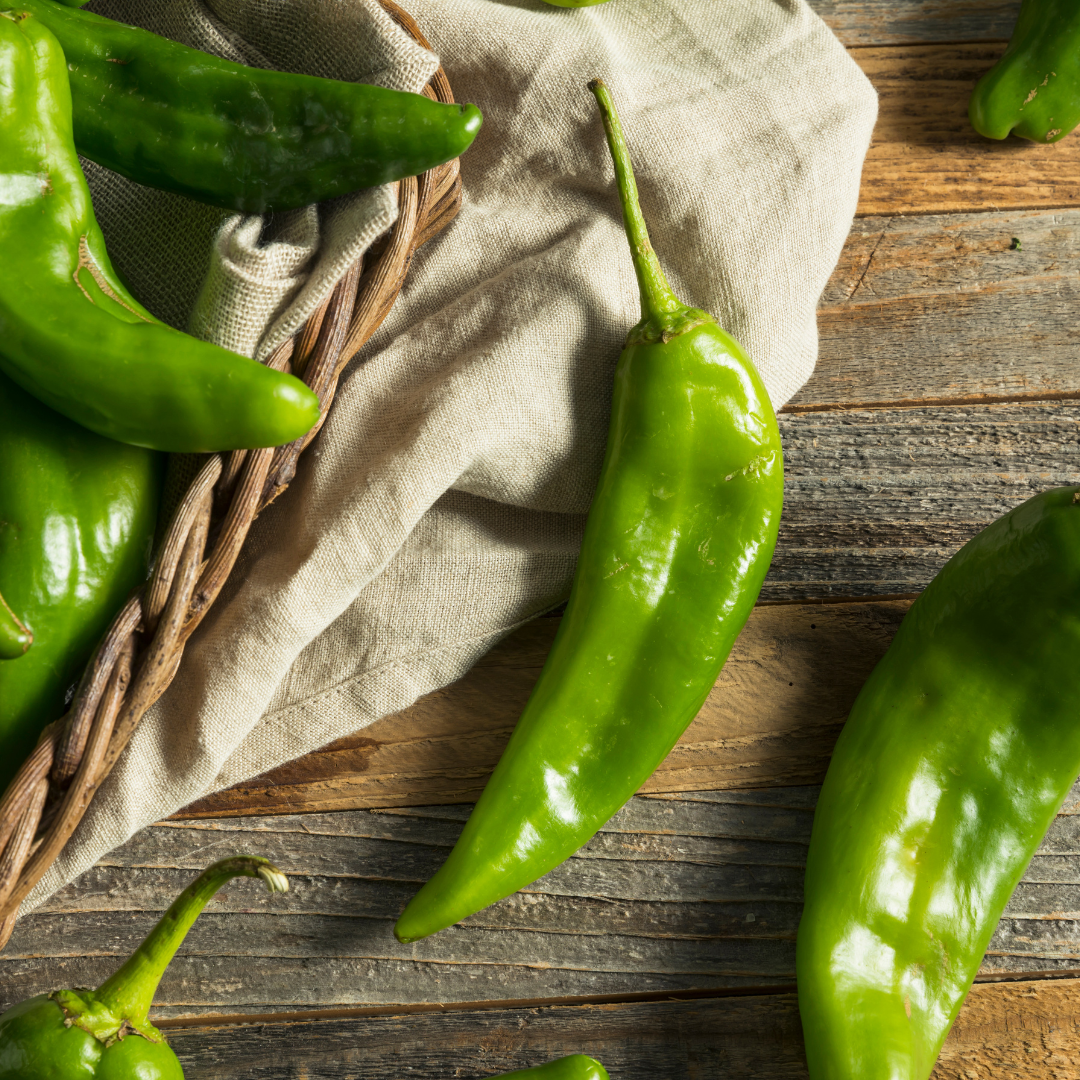 Fresh Hatch Green Chile – Sandia Select (Hot) | Flame-Roast Ready Peppers from Hatch, NM