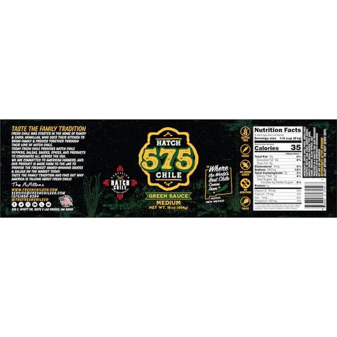 575 Hatch Green Chile Sauce