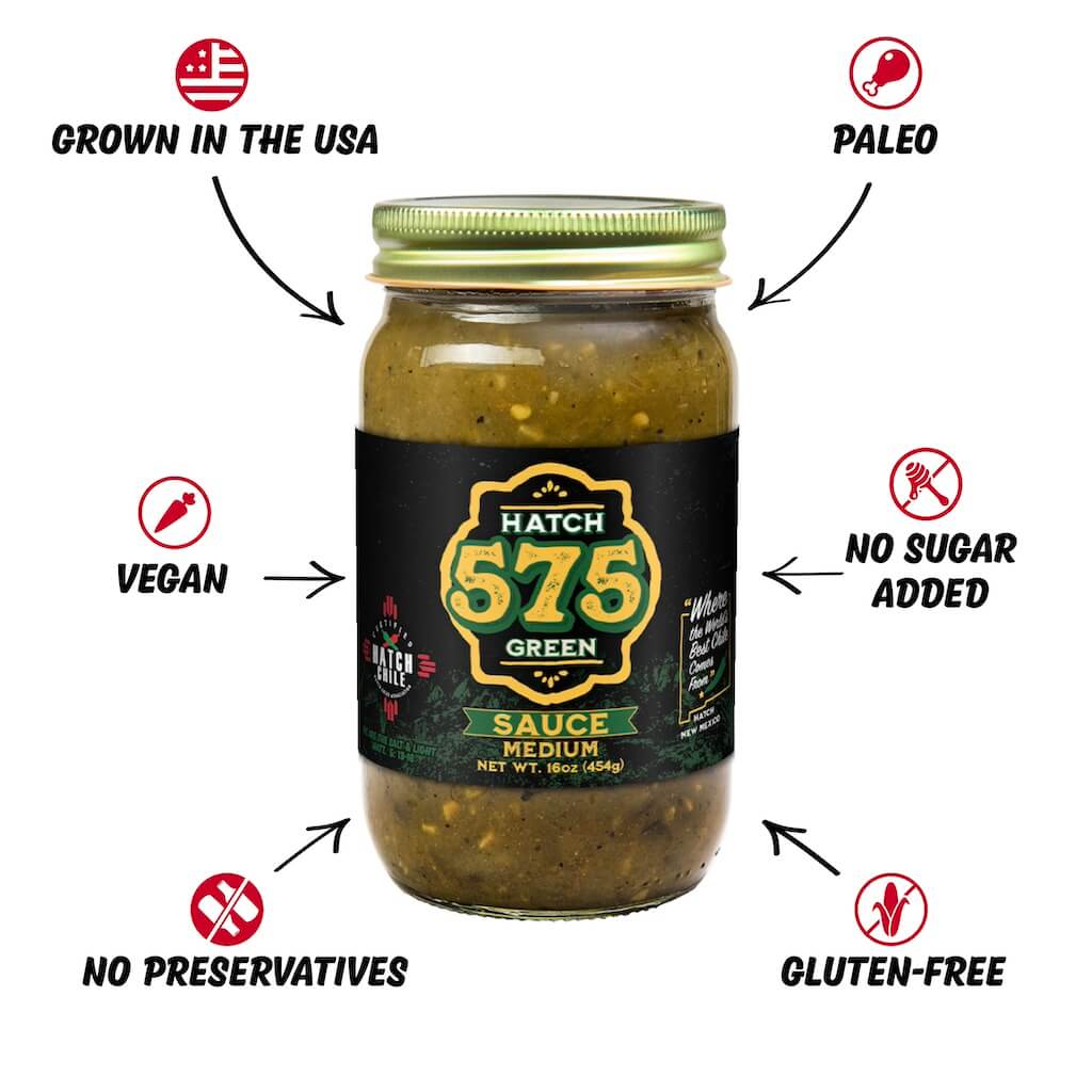 (YP) 575 Hatch Green Chile Sauce - The Fresh Chile Company