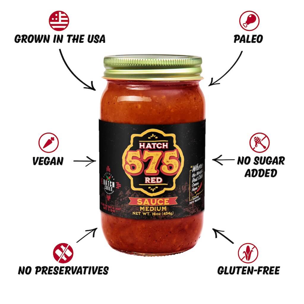 (YP) 575 Hatch Red Chile Sauce - The Fresh Chile Company