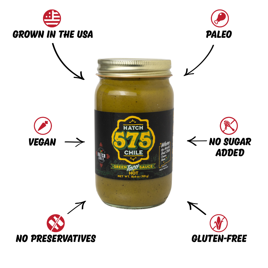 575 Hatch Green Chile | Street Taco Sauce - The Fresh Chile Company
