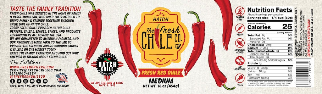 Fresh Hatch Red Chile Sauce - The Fresh Chile Company