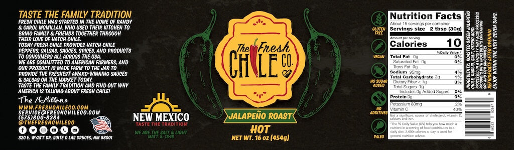 Hatch Green Jalapeño Roast - The Fresh Chile Company