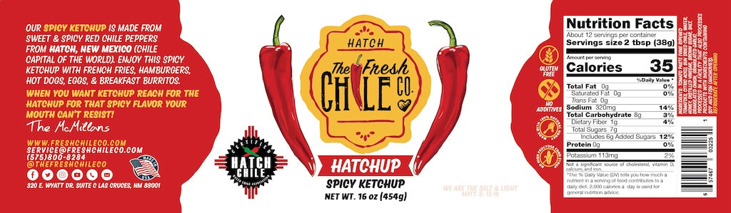 Hatchup - Spicy Hatch Red Chile Ketchup - The Fresh Chile Company