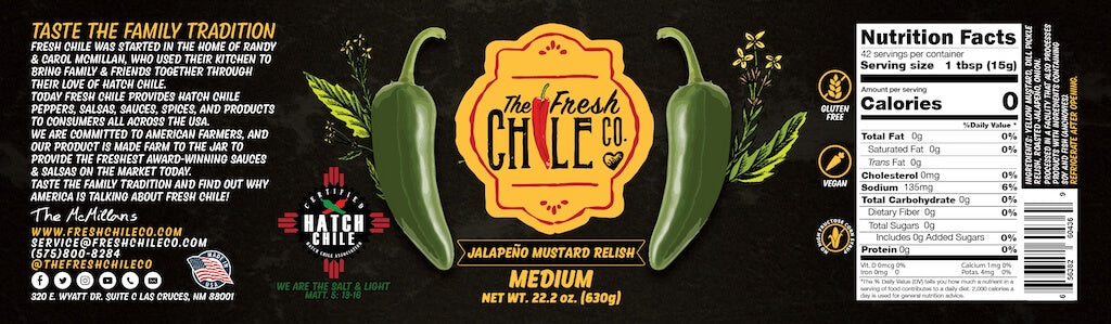 Hatch Jalapeño Mustard Relish - The Fresh Chile Company