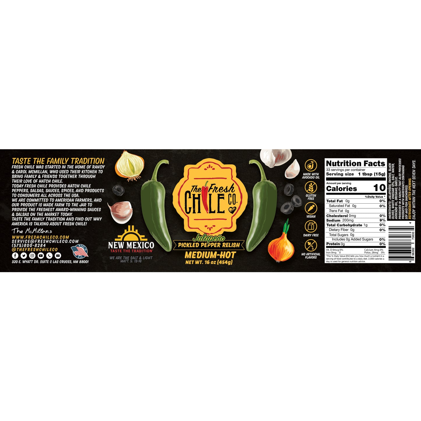 Jalapeño Pickled Pepper Relish | Medium-Hot - The Fresh Chile Company