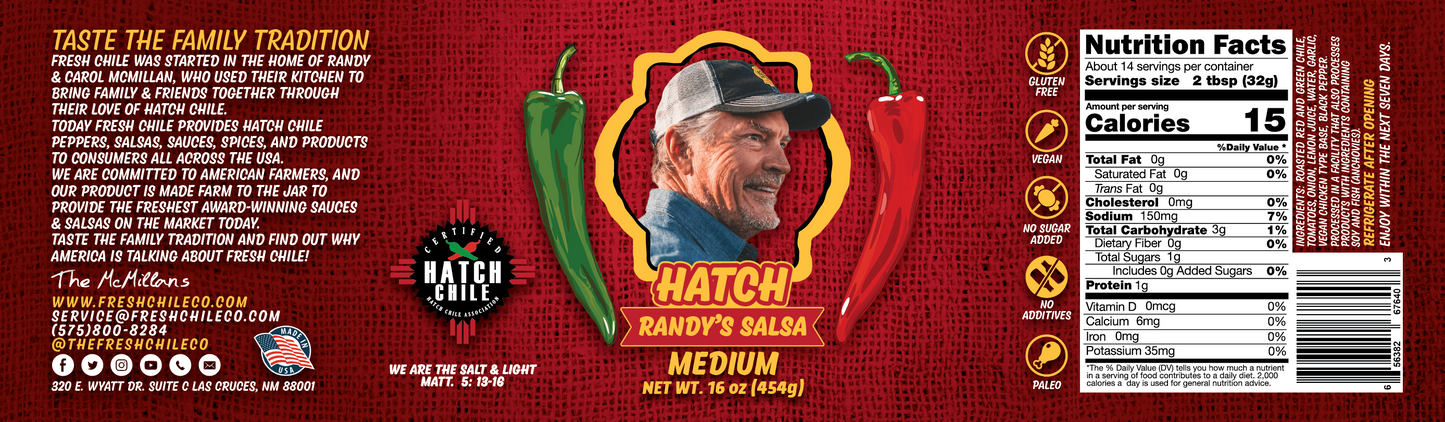Randy's Hatch Chile Salsa - The Fresh Chile Company