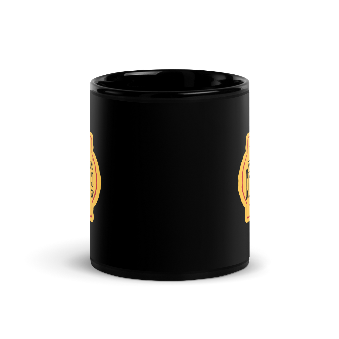 Fresh Chile Black Glossy Mug
