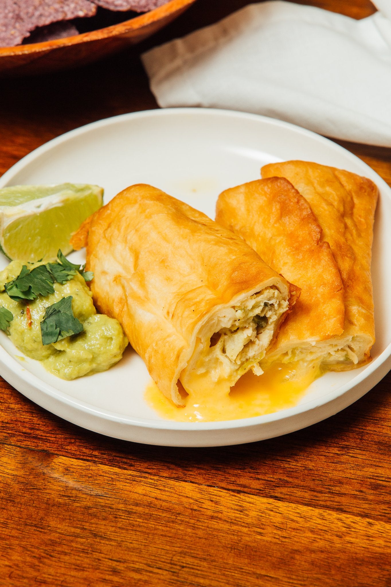 Hatch Green Chile Chicken & Cheese Chimichangas - The Fresh Chile Company
