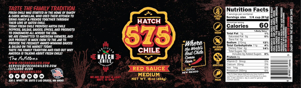 575 Hatch Red Chile Sauce