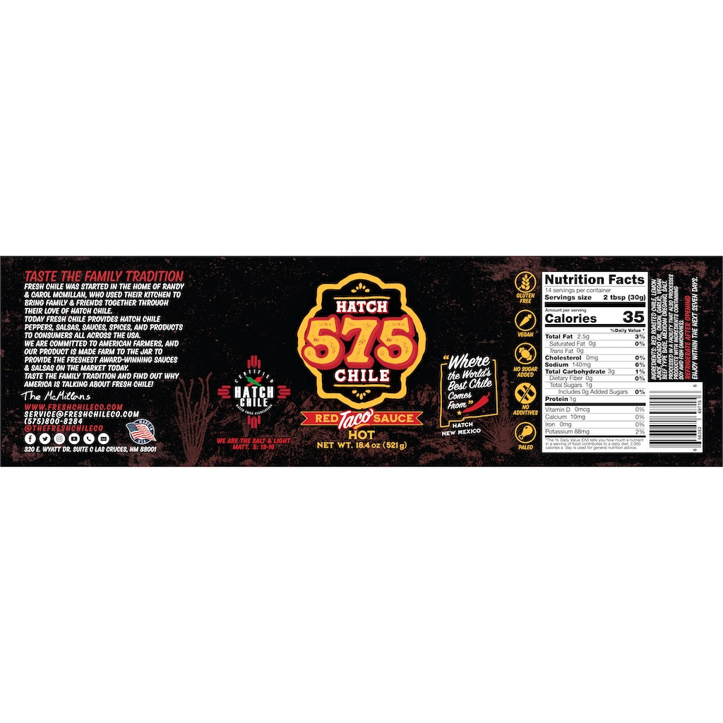 575 Hatch Red Chile | Street Taco Sauce