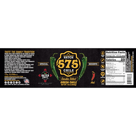 575 Sandia Select Green Hatch Green Chile (Hot)