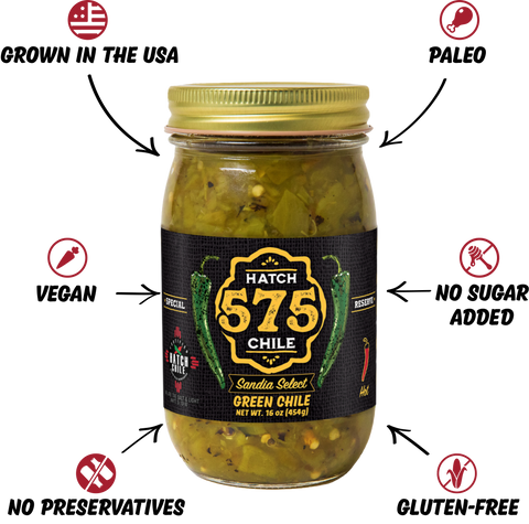 575 Sandia Green Hatch Green Chile (Hot)