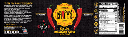 2023 Big Jim Hatch Chile Enchilada Sauce (Medium)