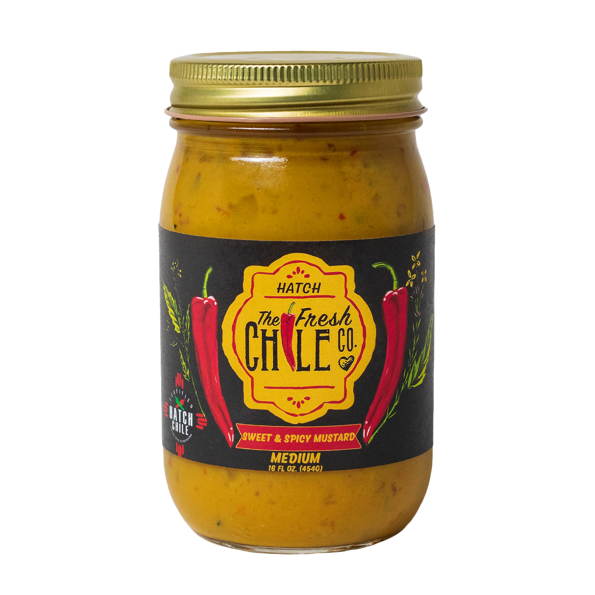 Sweet & Spicy Hatch Chile Mustard jar
