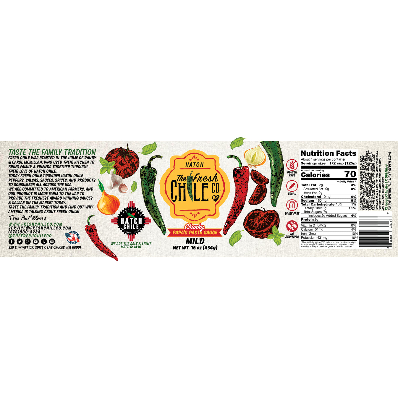 Mama's Marinara Sauce (Smooth Hatch Chile) product image 7