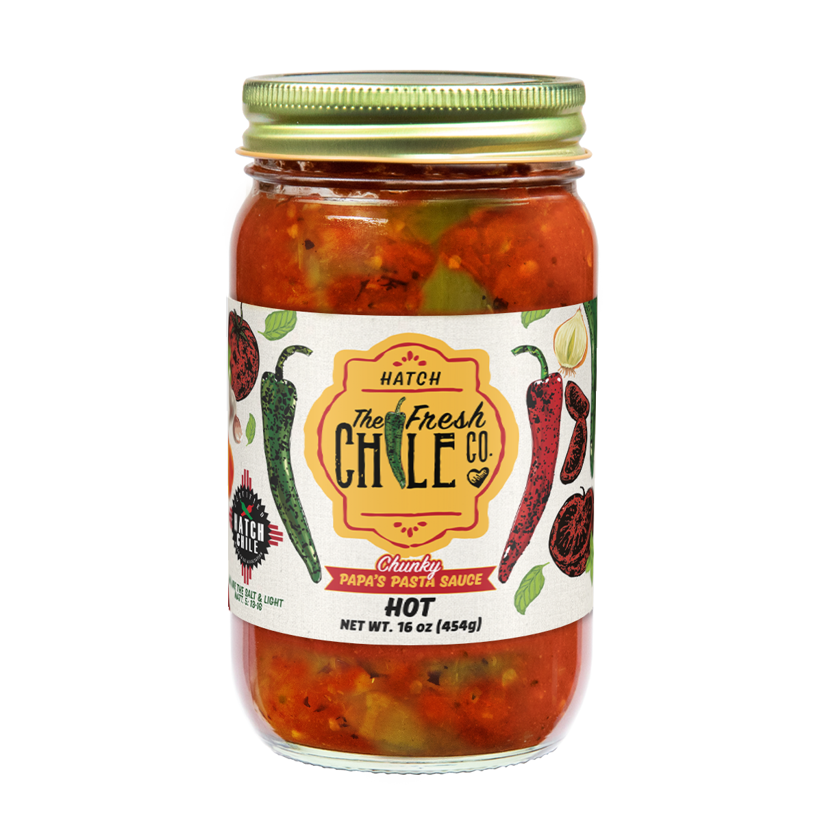 Papa's Pasta Sauce (Chunky Hatch Chile)