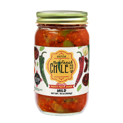 Papa's Pasta Sauce (Chunky Hatch Chile) jar
