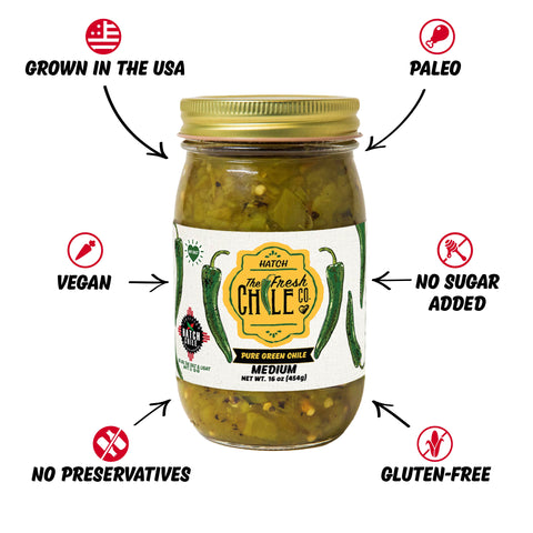 Pure Hatch Green Chile - No Salt - The Fresh Chile Company