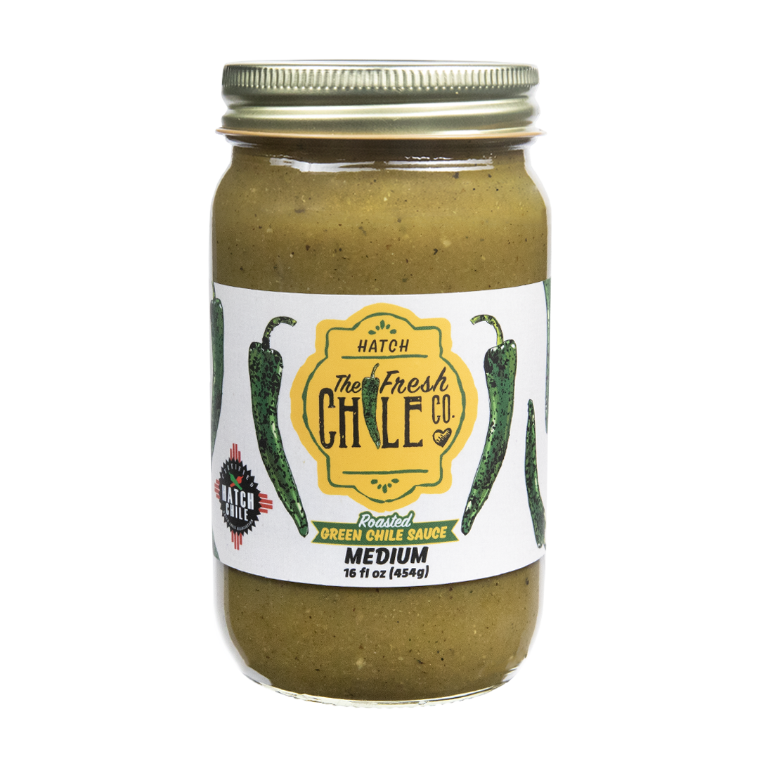 Roasted Hatch Green Chile Sauce jar