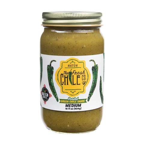 Roasted Hatch Green Chile Sauce jar