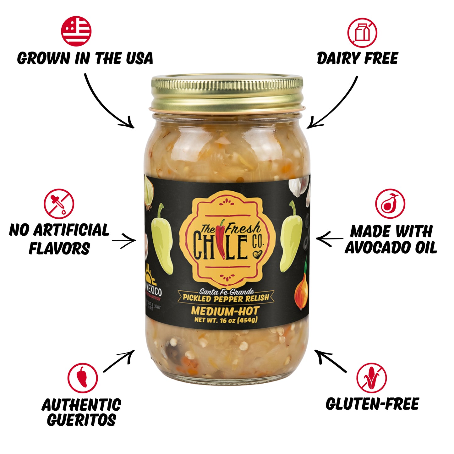 Santa Fe Grande (Pickled Pepper Relish)