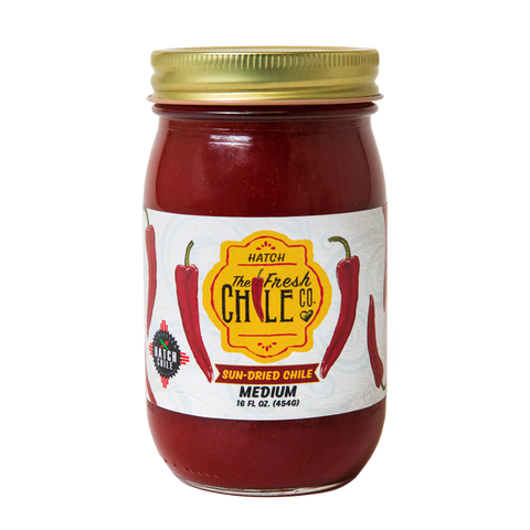 Sun-Dried Red Chile Sauce jar