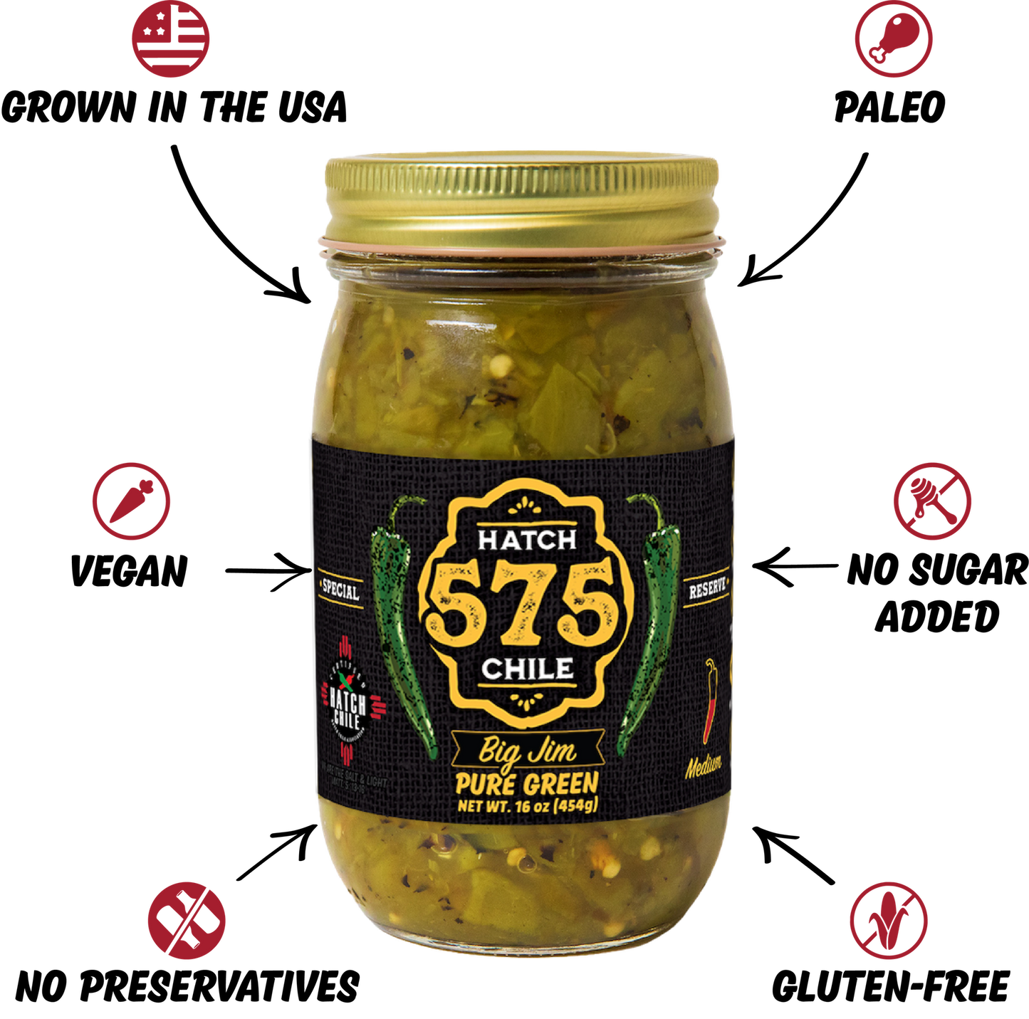 575 Big Jim Hatch Green Chile (Medium)