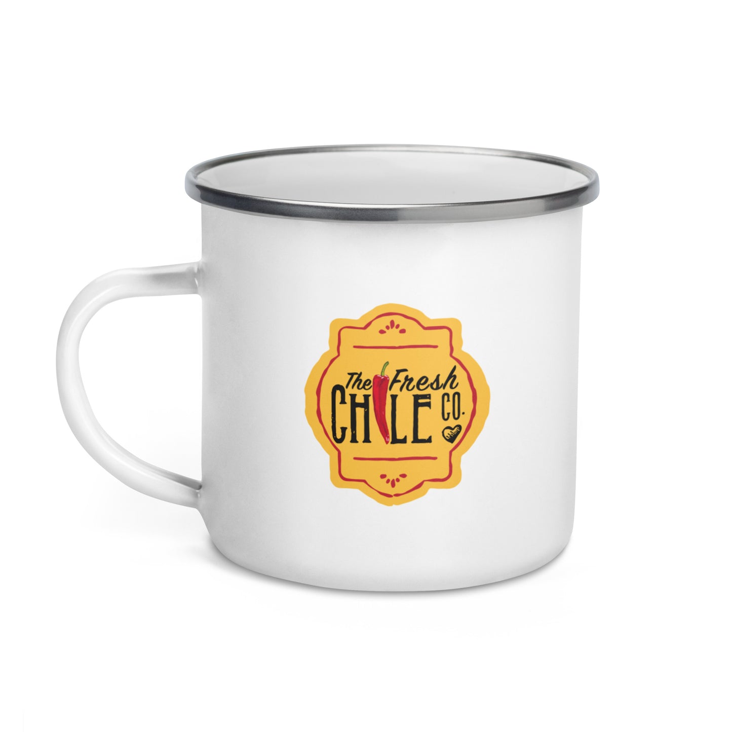 Fresh Chile Enamel Mug