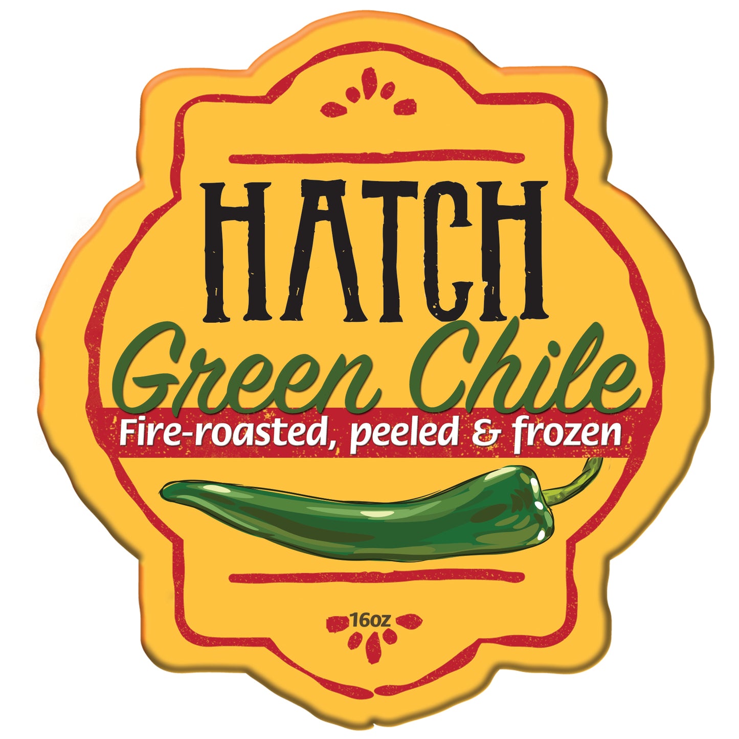 Roasted & Frozen Hatch Green Chile - Medium - The Fresh Chile Company